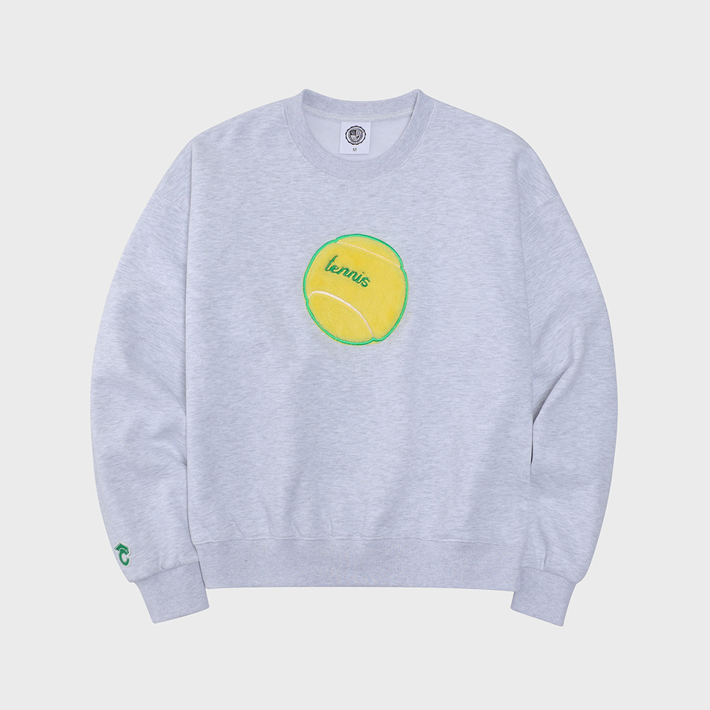 Tennis ball ash grey sweatshirt [9월8일배송예정]
