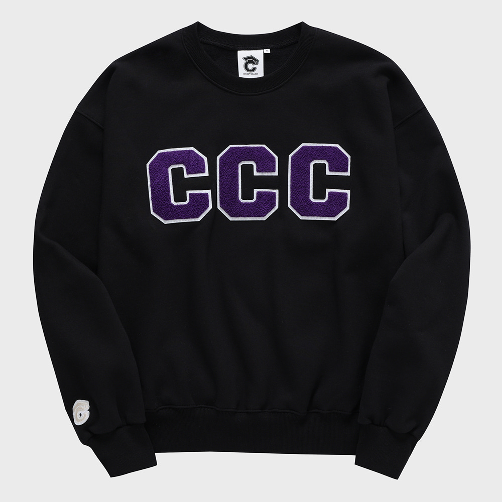 CCC Purple Patch Black Sweatshirt