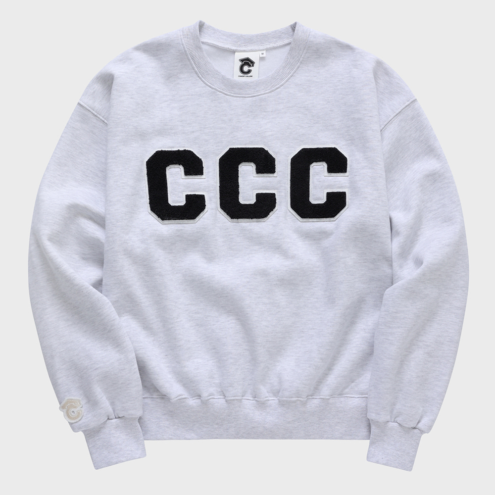CCC Black Patch Ashgray Sweatshirt